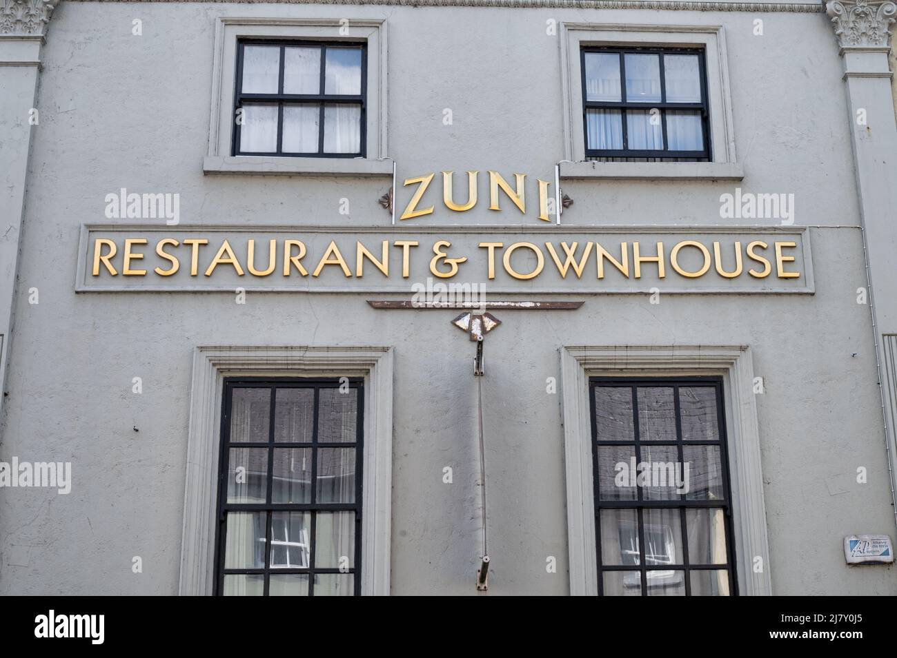 Kilkenny, Irland - 20. April 2022: Zuni Restaurant and Townhouse in Kilkenny, Irland. Stockfoto