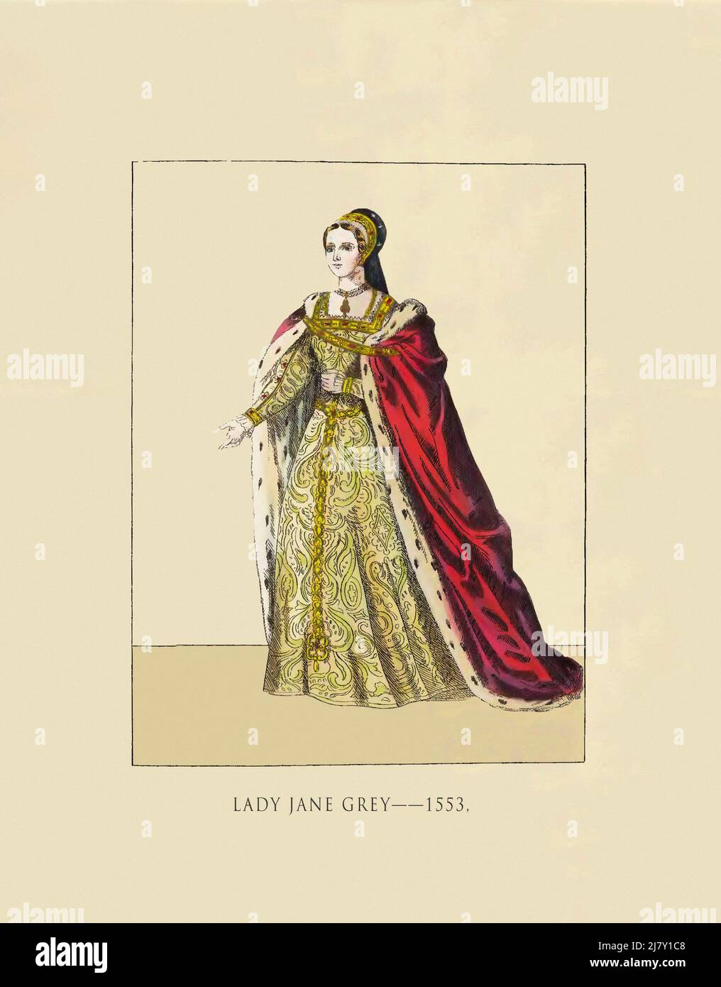 Lady Jane Grey 1553 Stockfoto