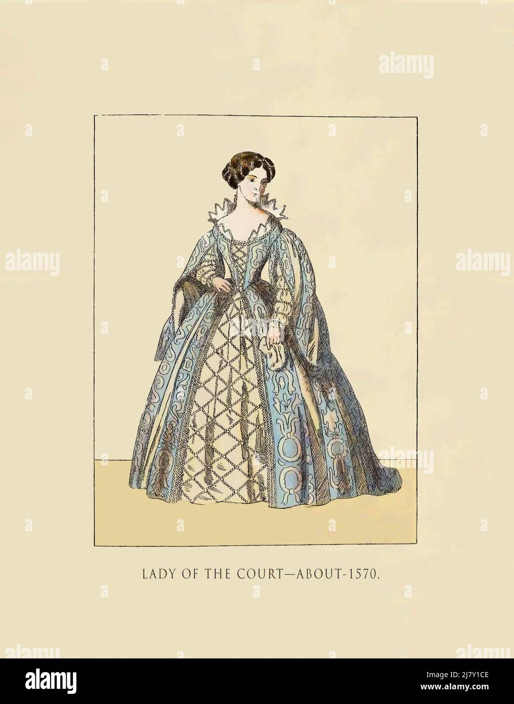 Lady of the Court - etwa 1570 Stockfoto