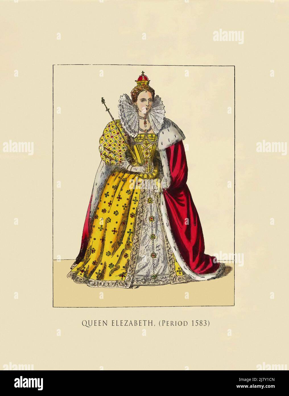 Queen Elizabeth (Periode 1583) Stockfoto