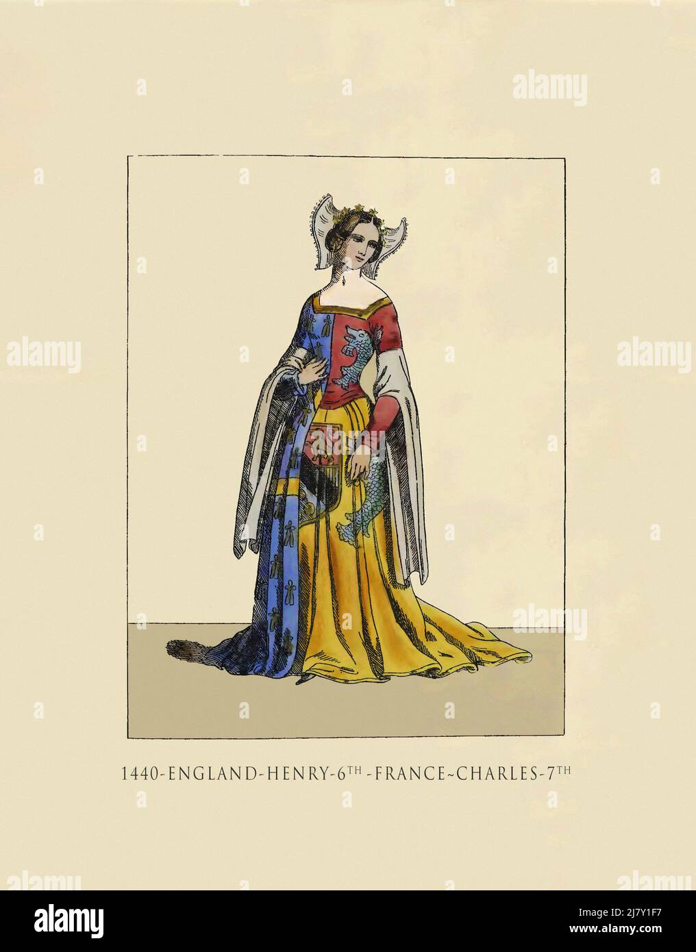 1440 Henry 6th - Charles 7th Stockfoto