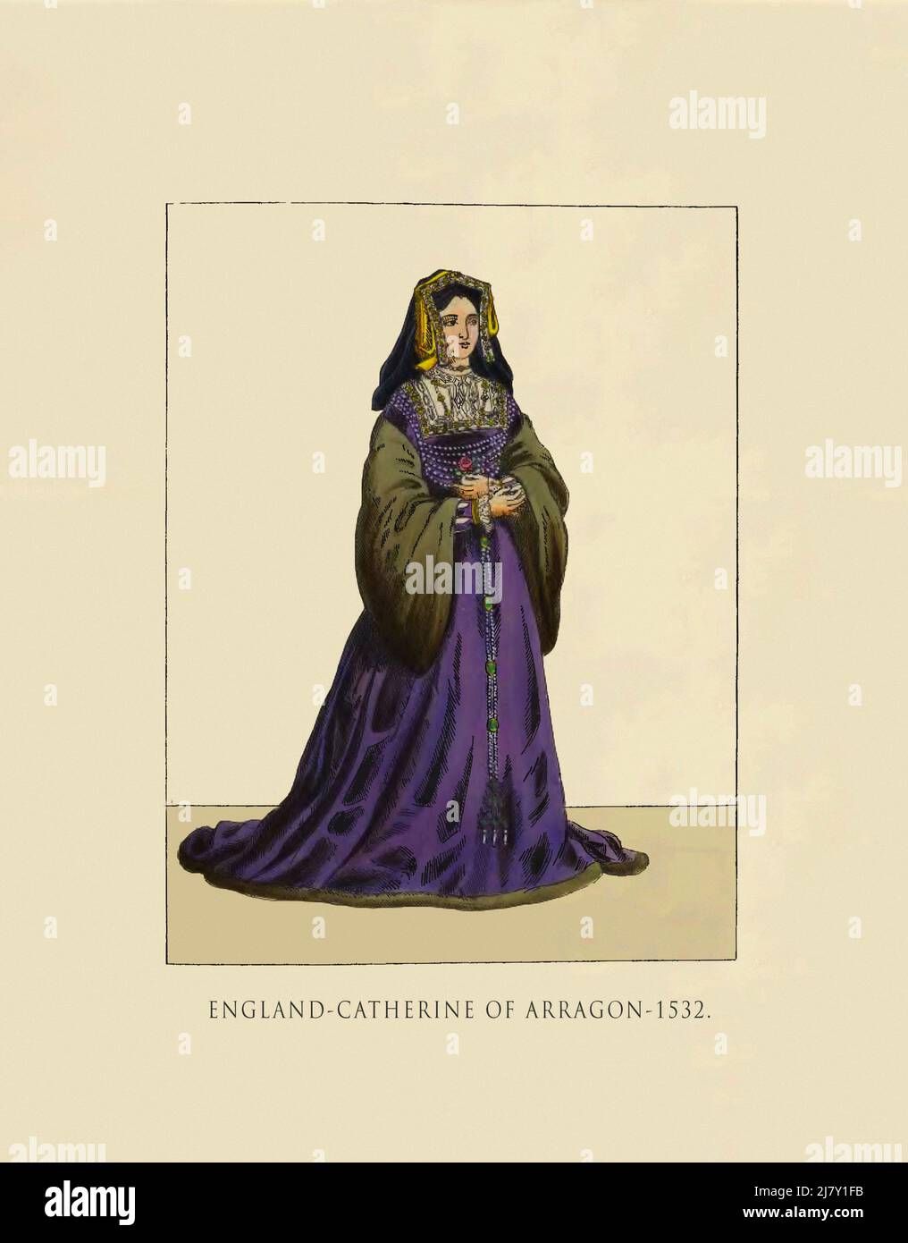 Katharina von Arragon 1532 Stockfoto