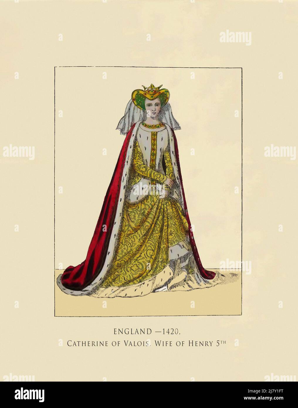 Katharina von Valois. Ehefrau von Henry 5 Stockfoto