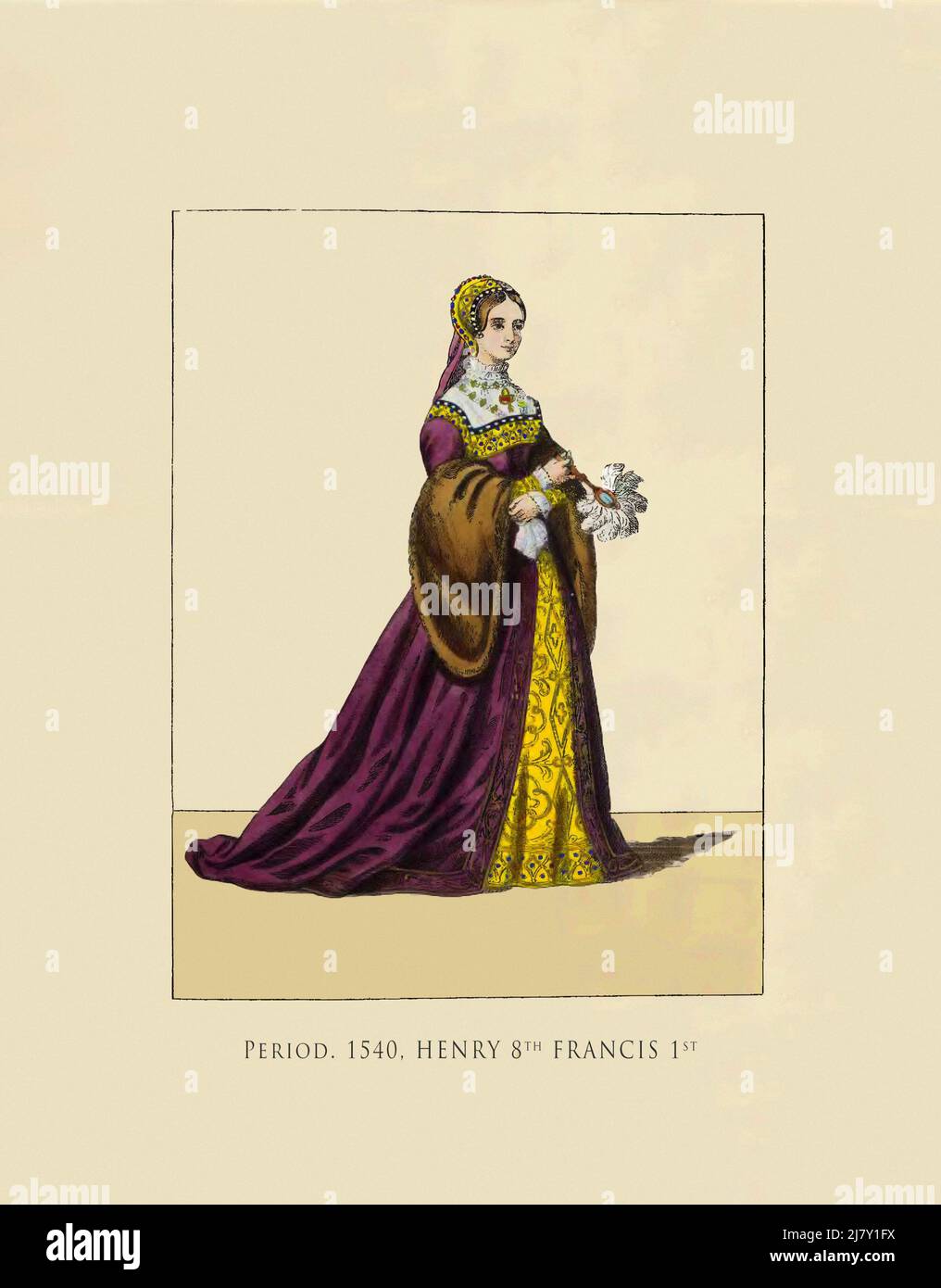 Periode Henry 8 Francis 1 Stockfoto