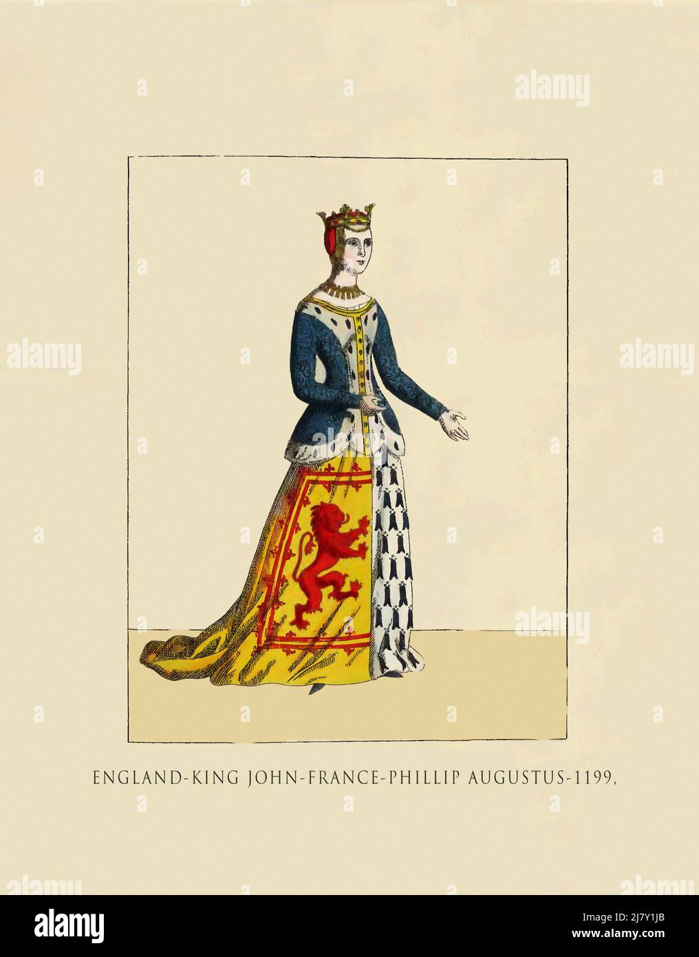 Phillip Augustus 1199 Stockfoto