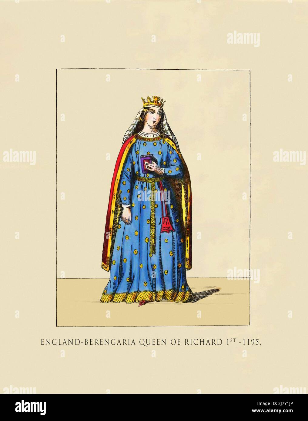 Berengaria Königin von Richard 1. 1195 Stockfoto