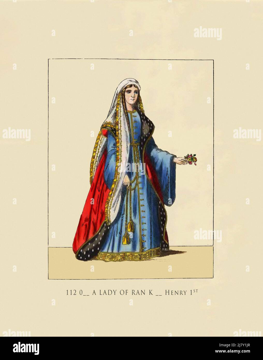 1120 Lady of Rank - Henry 1 Stockfoto