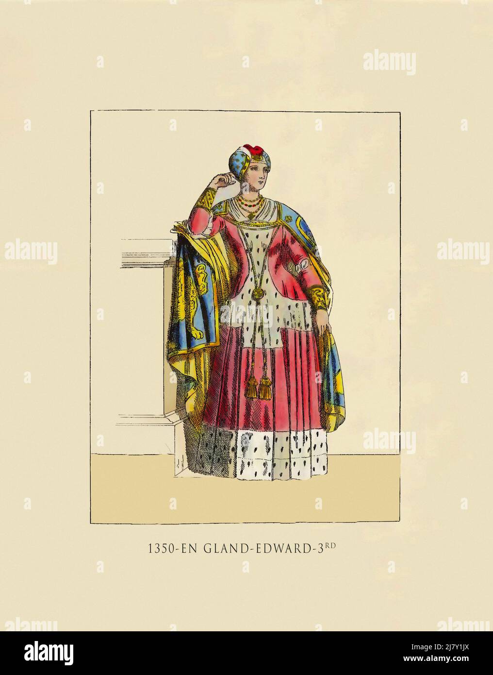 1350 England Edward 3rd Stockfoto