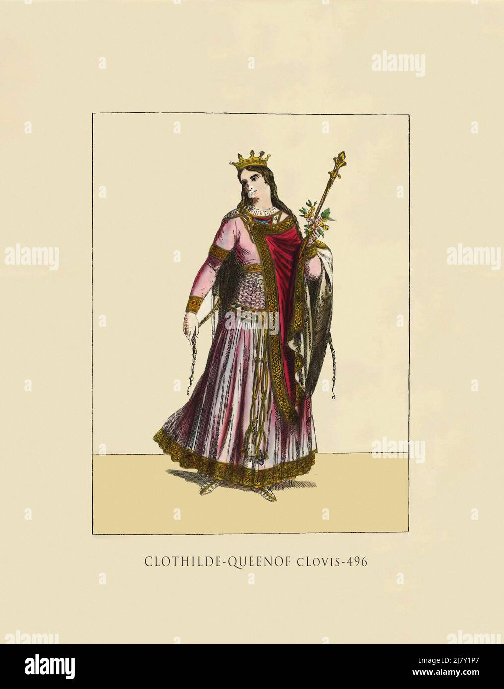 Clothilde Queenof Clovis 496 Stockfoto