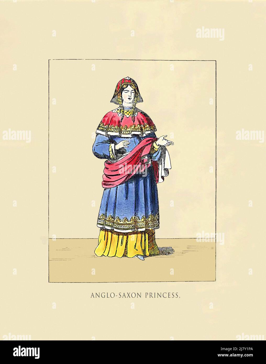 Angelsächsische Prinzessin Stockfoto