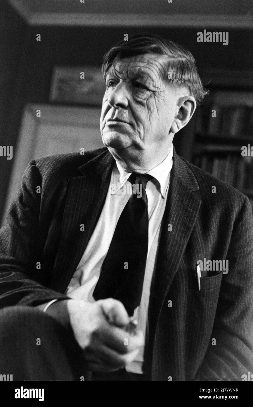 W. H. Auden, englischer Dichter, 1963 Stockfoto