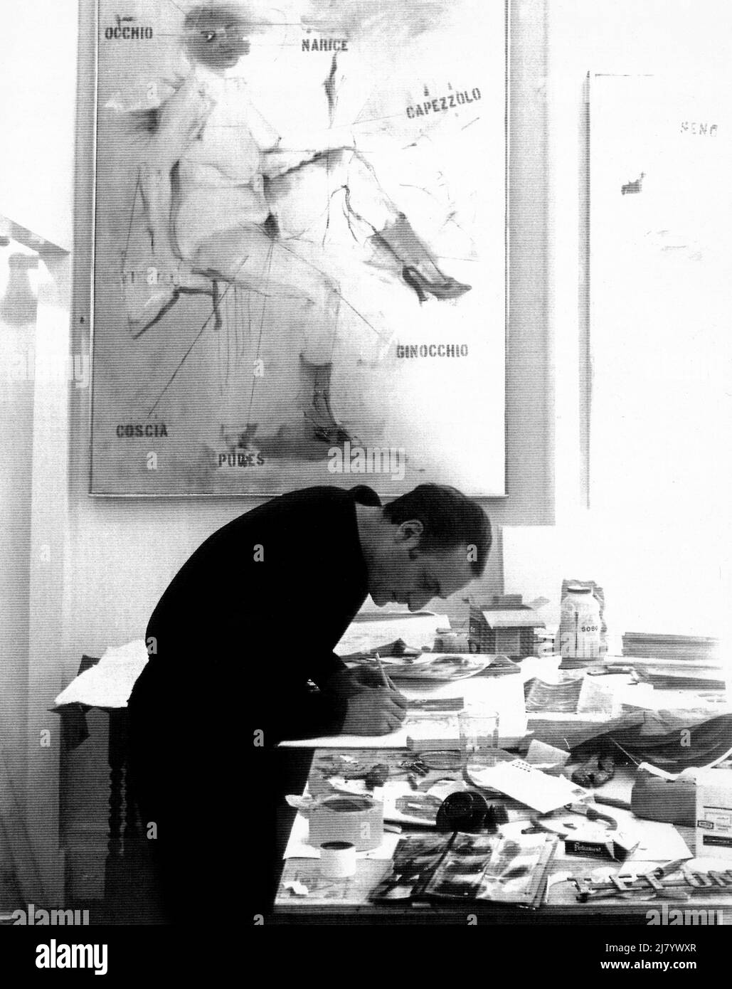 Larry John in seinem Studio, 1964 Stockfoto