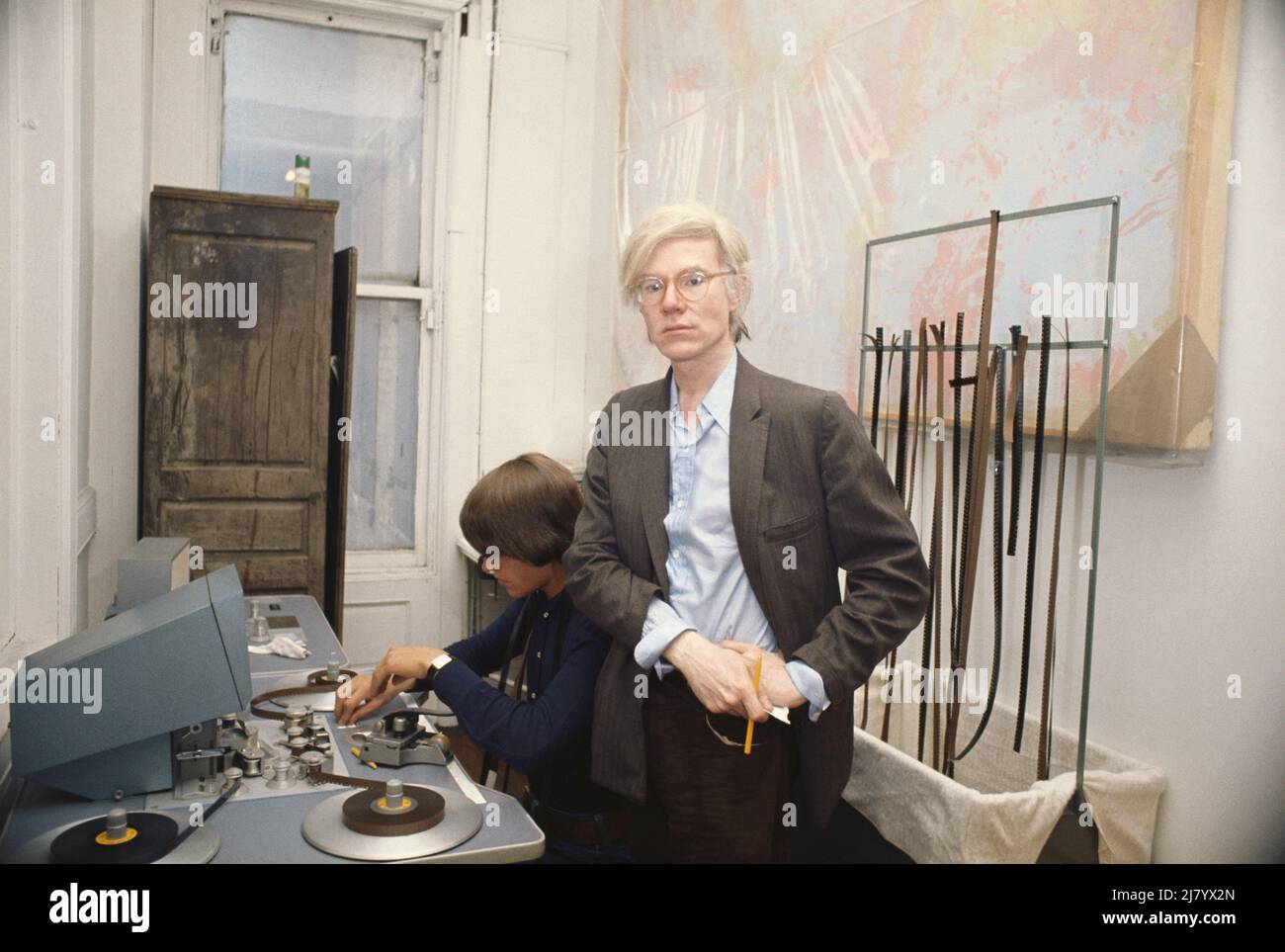 Andy Warhol in seinem Studio, 1978 Stockfoto