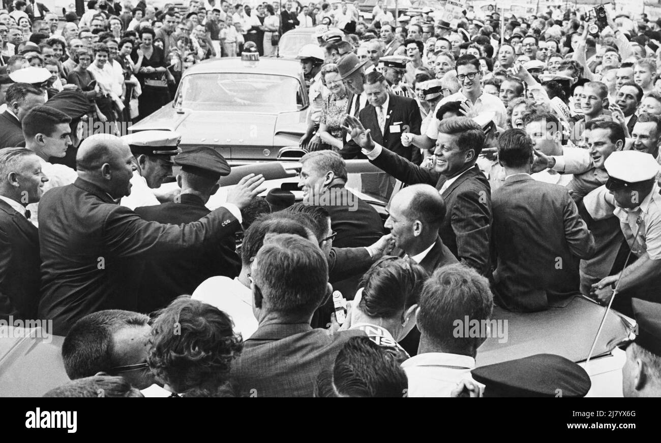 JFK-Kampagnen in North Carolina, 1960 Stockfoto