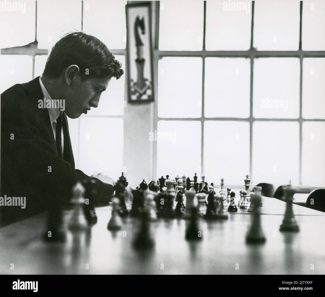 Bobby Fischer, Schachweltmeister Stockfoto