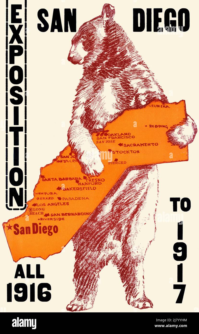 Ausstellung, San Diego, alle von 1919-1917 Stockfoto