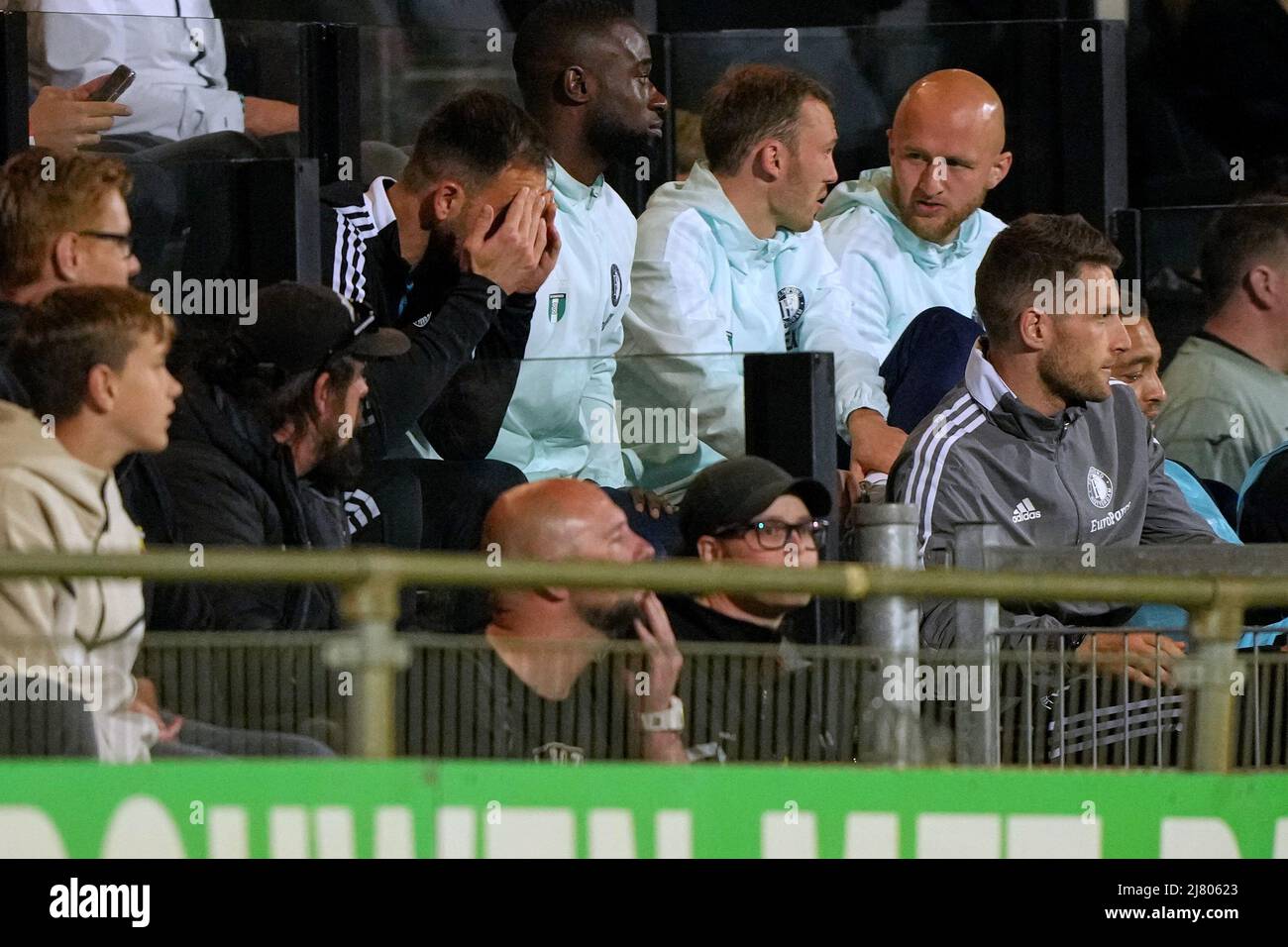 Deventer - Torwart Valentin Cojocaru von Feyenoord beim Spiel zwischen Schieß los. Eagles gegen Feyenoord am 11. Mai 2022 in De Adelaarshorst, Niederlande. (Box zu Box Pictures/Tom Bode) Stockfoto