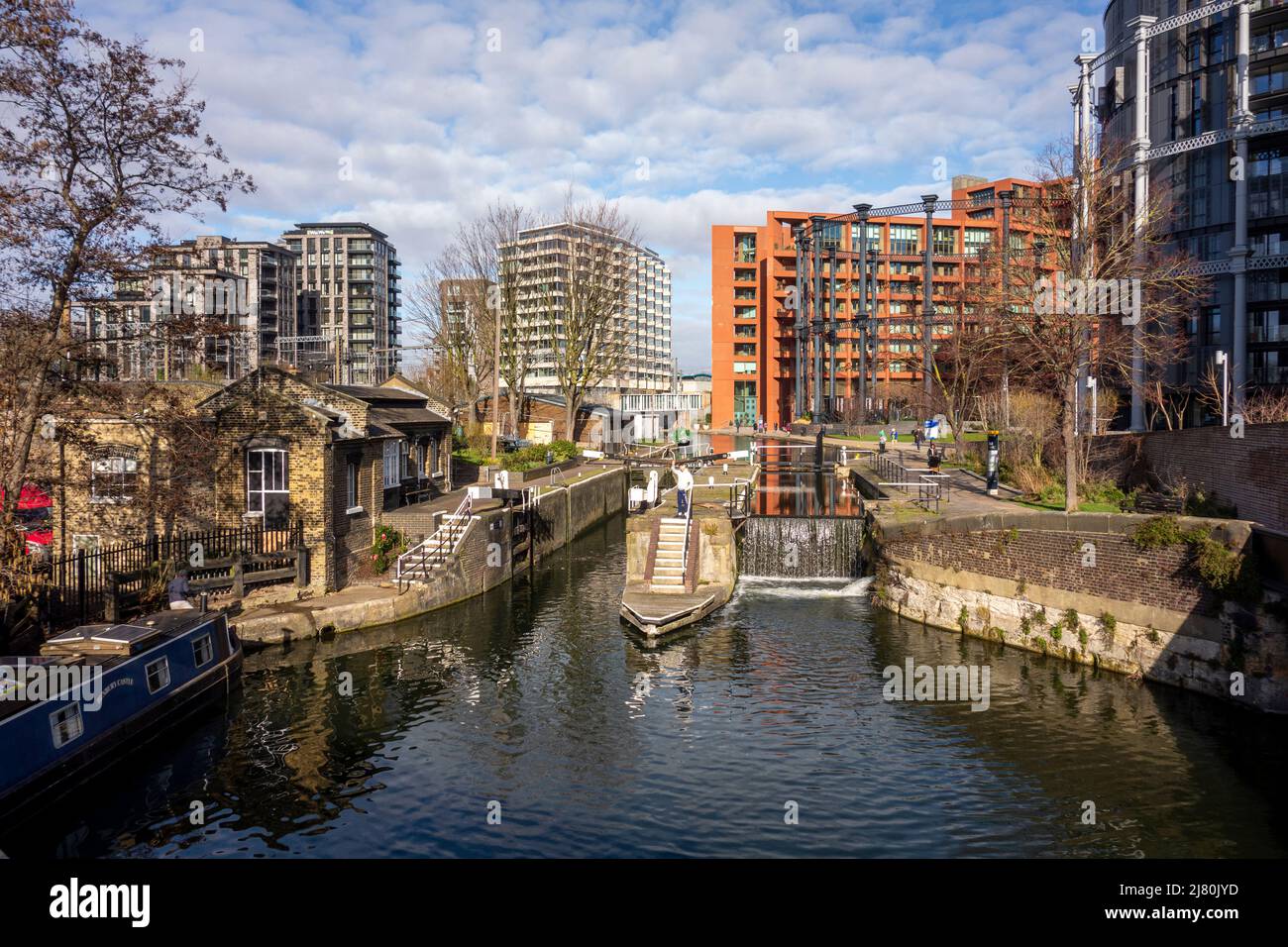 St Pancras Lock, Regent's Canal, Camden, London, Großbritannien Stockfoto
