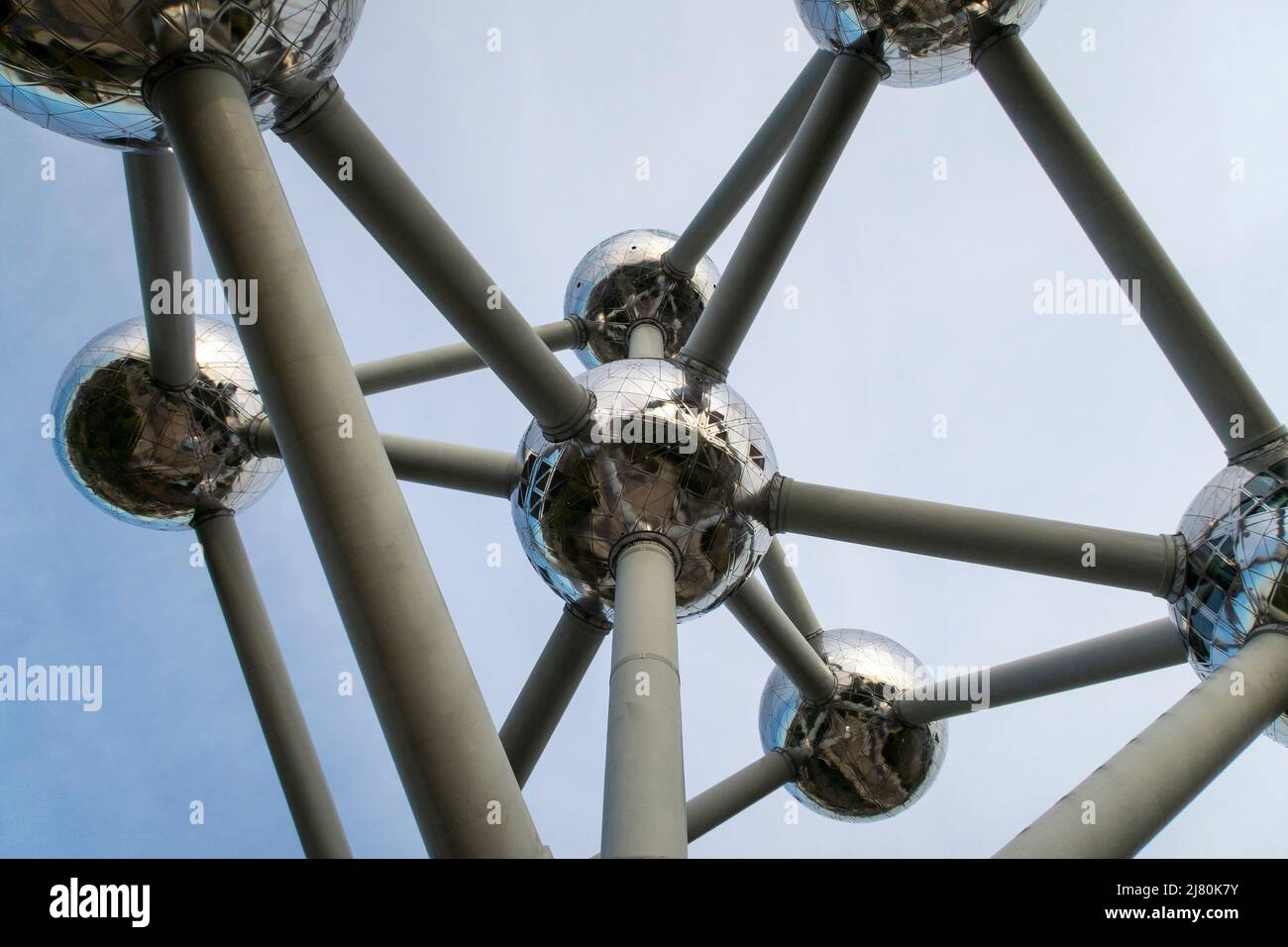 Das Atomium in Brüssel, Belgien Stockfoto