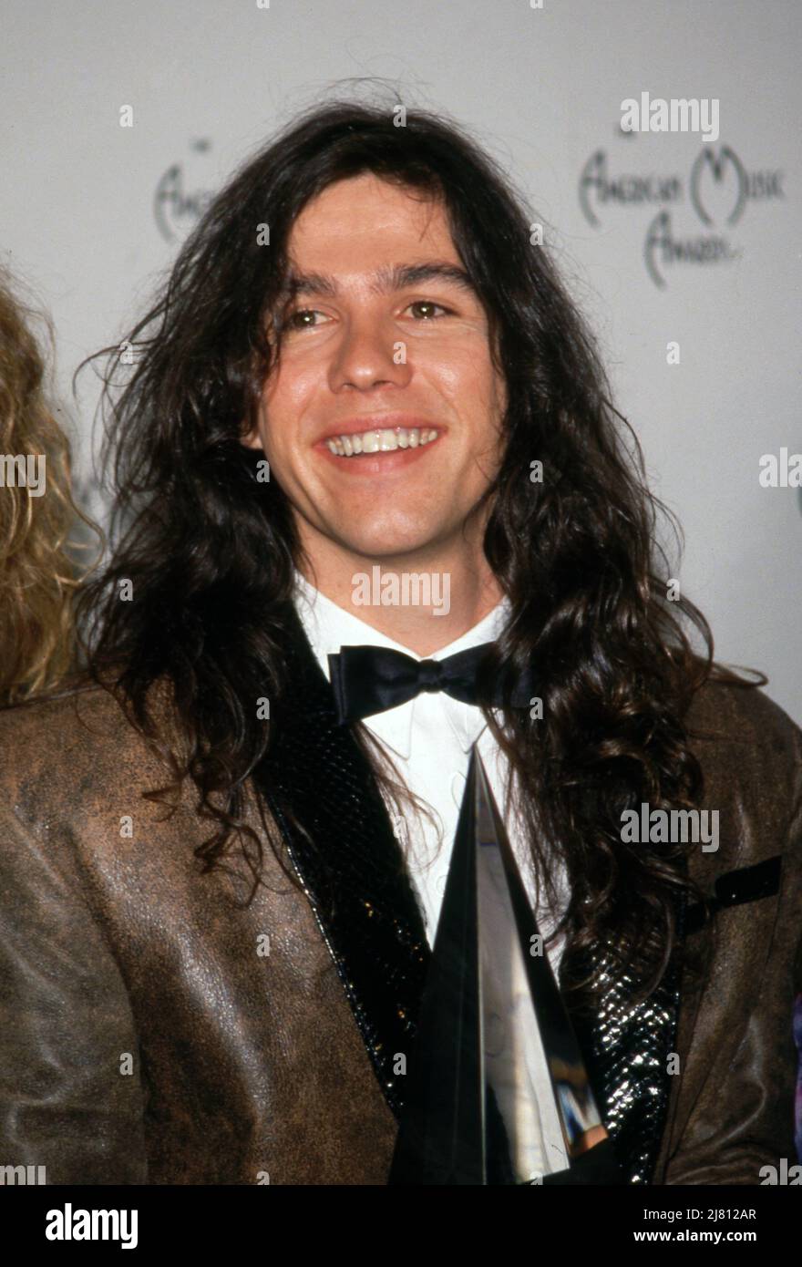 Mark Slaughter bei den Annual American Music Awards 18. fand am 28. Januar 1991 im Shrine Auditorium in Los Angeles, Kalifornien, statt. Quelle: Ralph Dominguez/MediaPunch Stockfoto