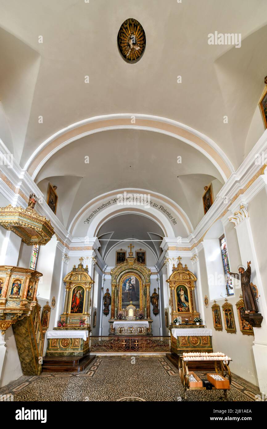 St. Ulrich, Italien 14. Aug 2021 Wunderschöne Landschaft der Kapelle