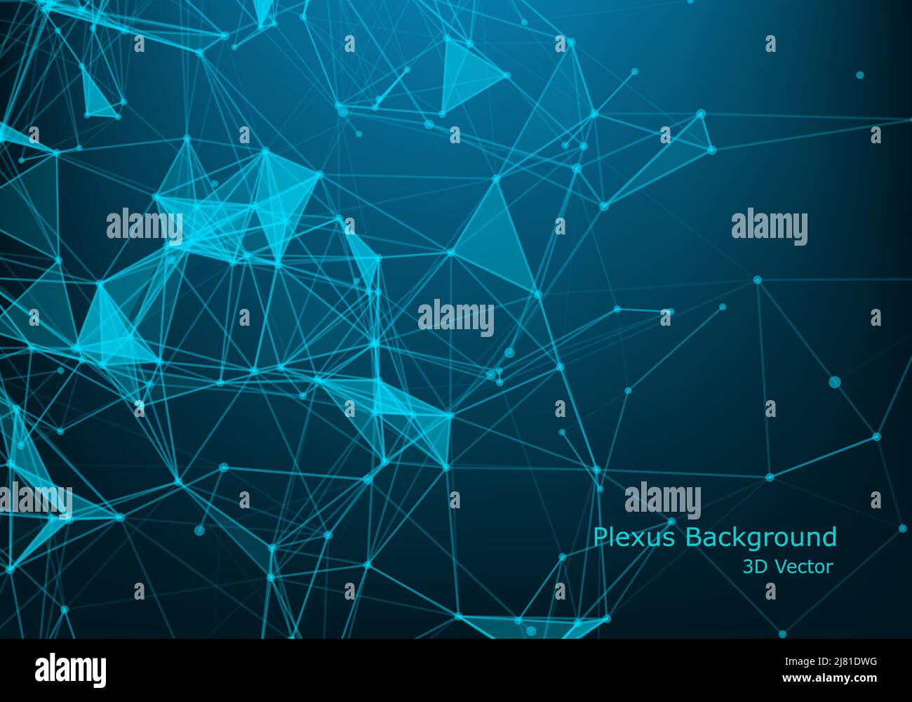 Abstract 3D Technologie futuristische geometrische und Wissenschaft Neon Hintergrund. Digitale Plexus-Tapete. Geschäftskonzept. Medizinische Struktur und artificia Stock Vektor