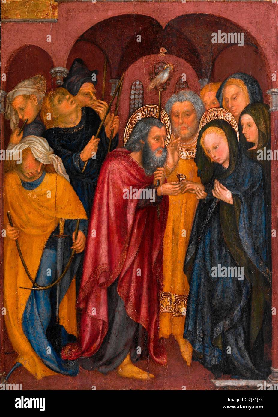 Die Hochzeit der Jungfrau von Michelino Da Besozzo ca. 1430 Stockfoto
