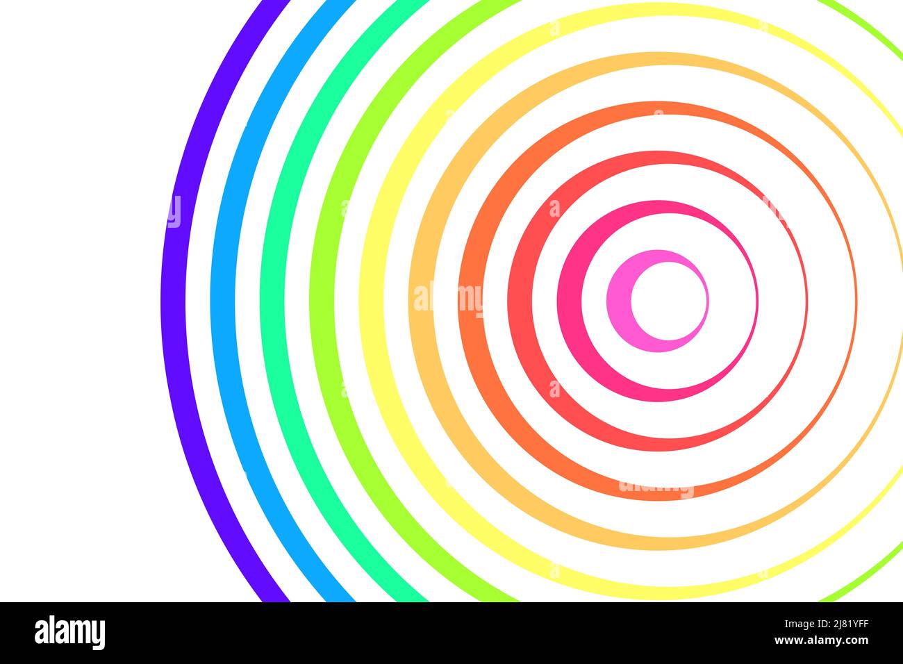 Abstrakter Regenbogenfarbwirbel, geometrische Muster Textur Hintergrund, Illustration, natürliche Linienkunst Stockfoto