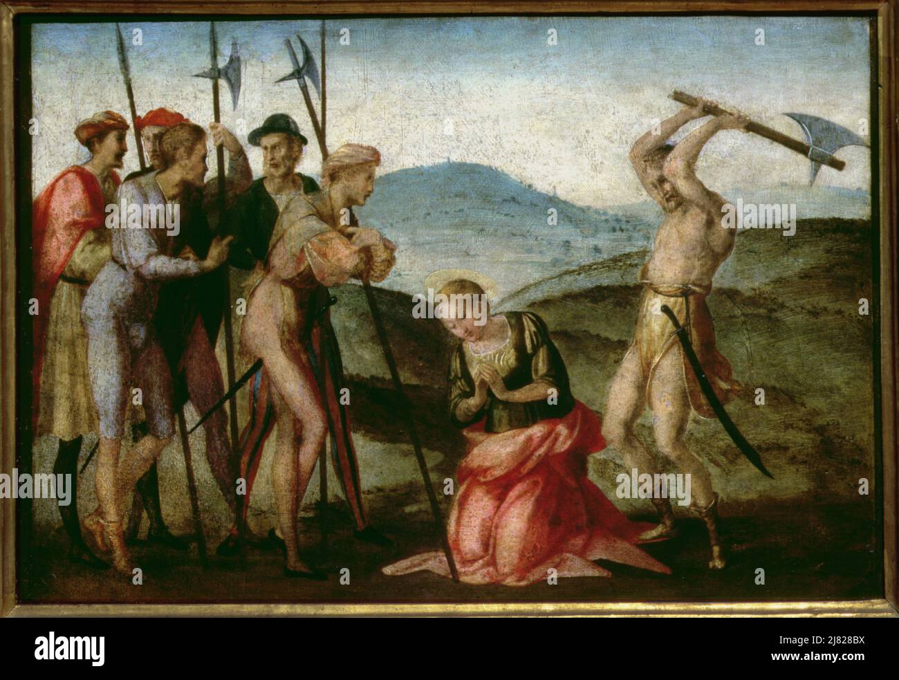 Porträt eines Ritter von Malta, möglicherweise Fra Antonio Martelli, 1607-08 (Öl auf Leinwand) von Caravaggio, Michelangelo Merisi da (1571-1610); 118.5x95,5 cm; Palazzo Pitti, Florenz, Italien; Italienisch, nicht urheberrechtlich geschützt. Stockfoto