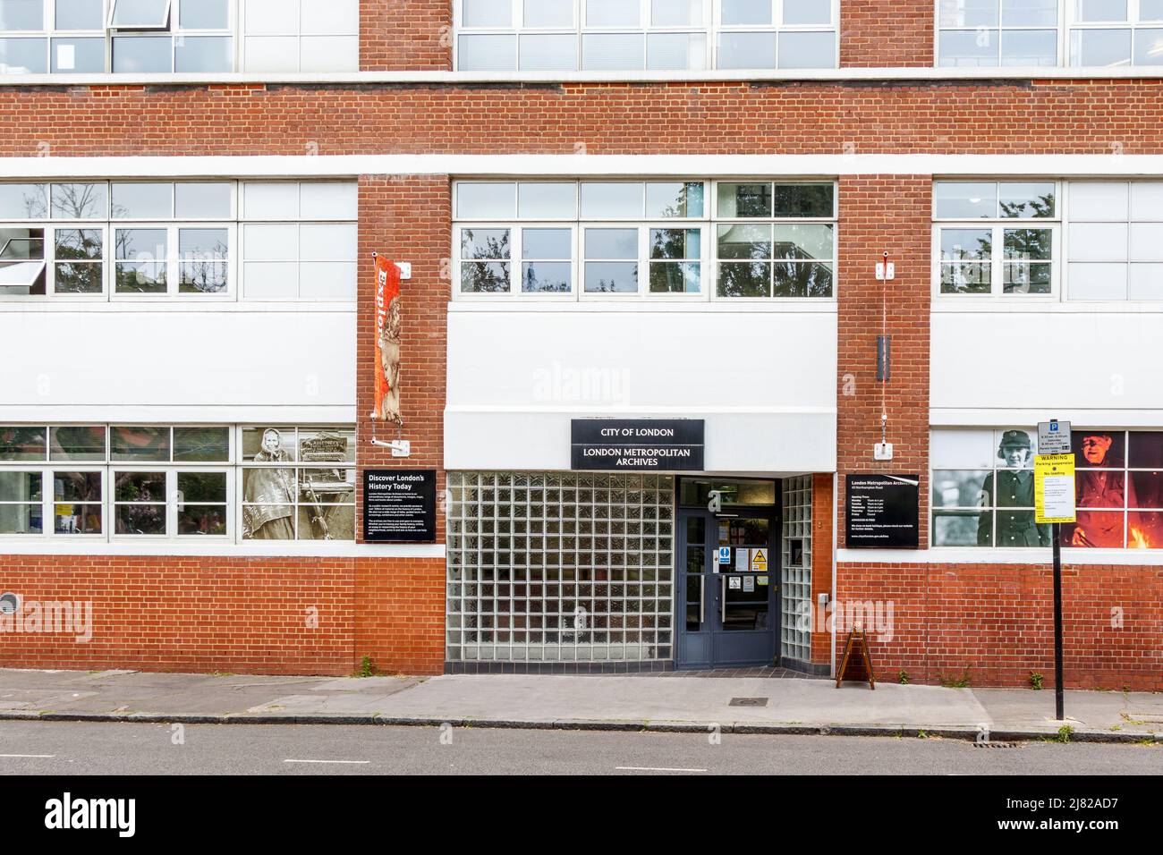 The London Metropolitan Archives in Northampton Road, Clerkenwell, London, UK Stockfoto