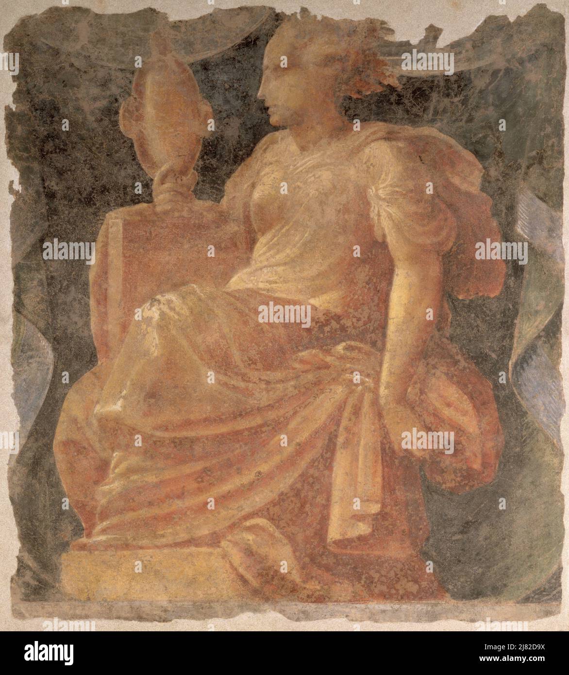 Madonna Sewing von Caroto, Giovanni Francesco (ca. 1478/82-1555); Galleria e Museo Estense, Modena, Italien; Italienisch, urheberrechtlich geschützt. Stockfoto