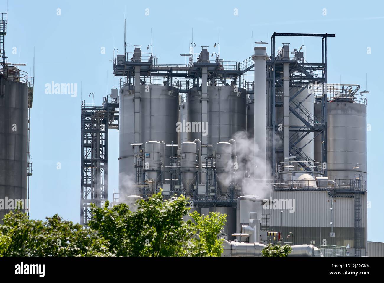 Raffinerie-Anlage Stockfoto