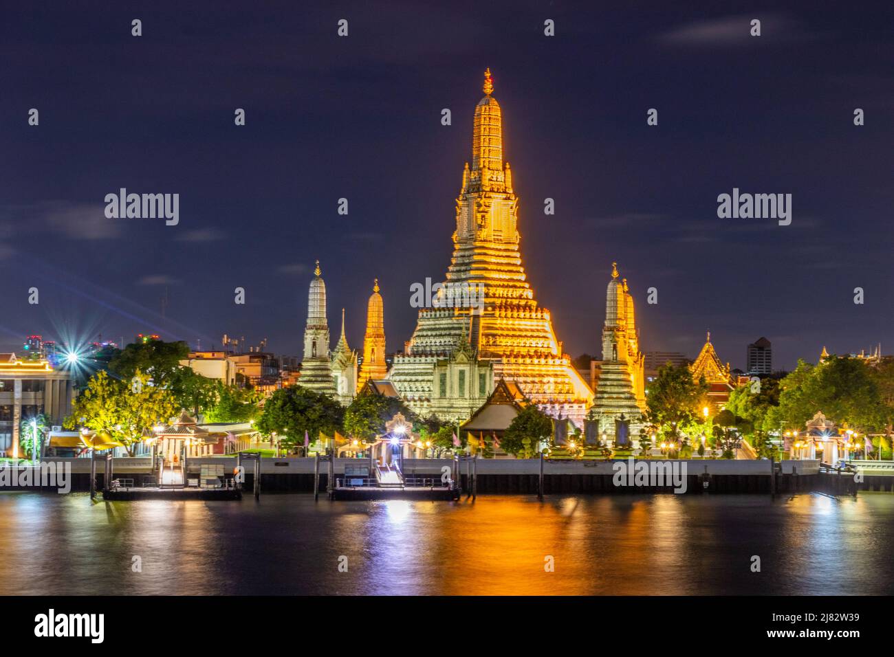 Der erstklassige königliche Tempel wat Arun in Bangkok Thailand Südostasien Stockfoto