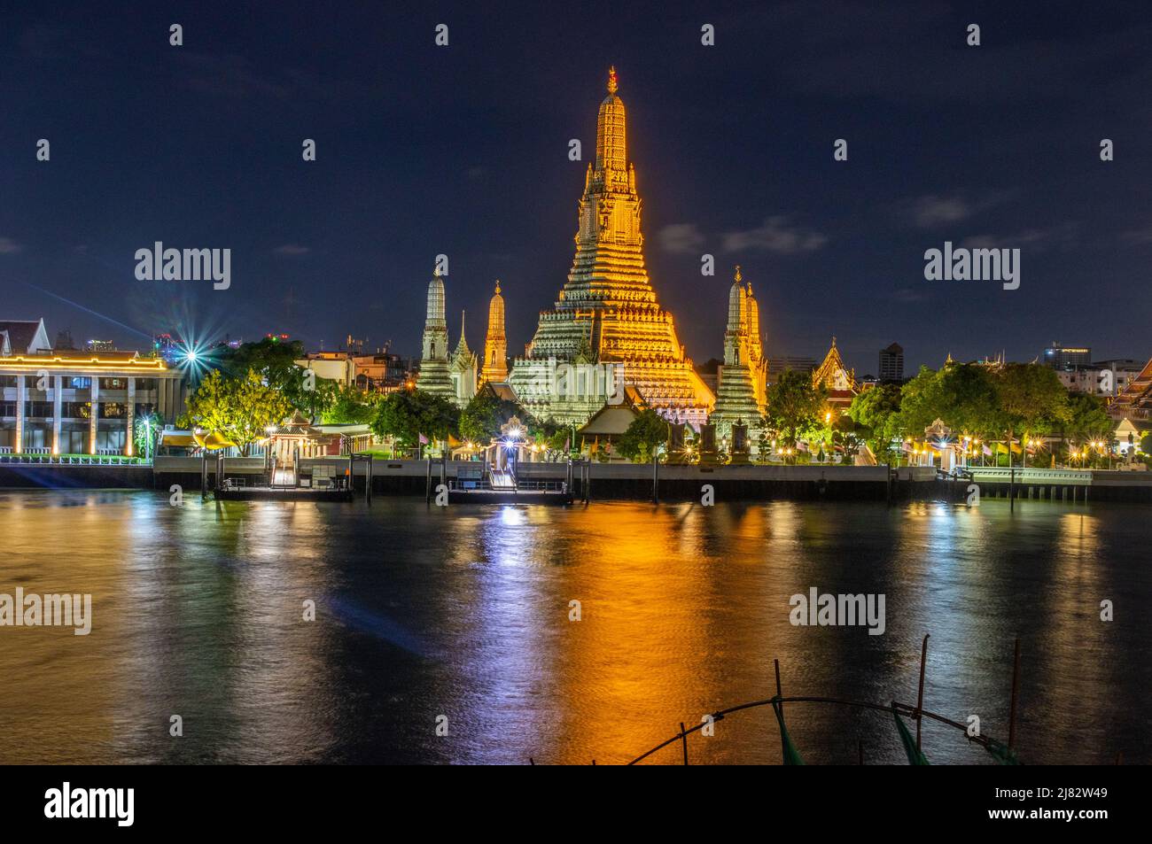Der erstklassige königliche Tempel wat Arun in Bangkok Thailand Südostasien Stockfoto