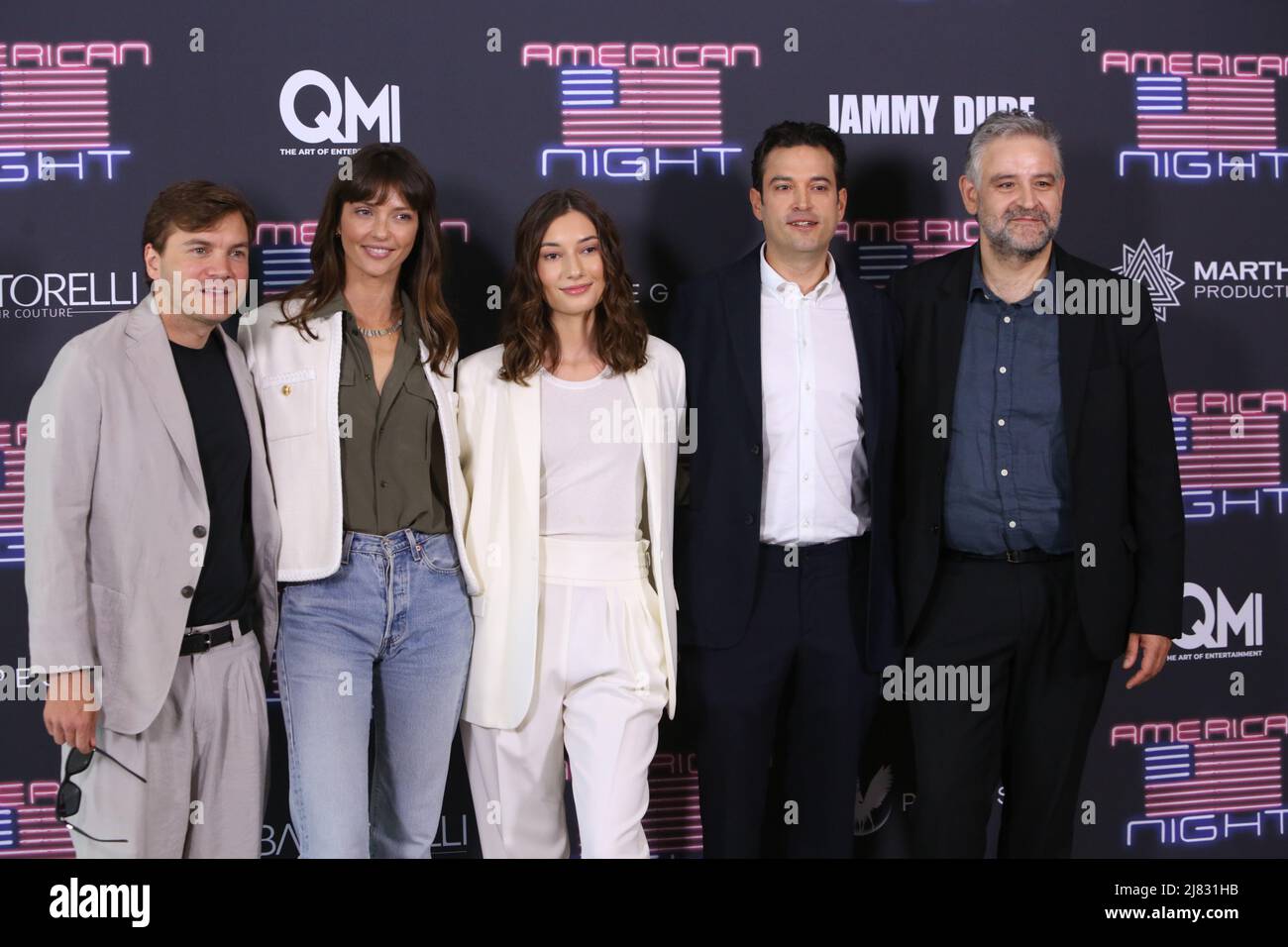 Rom, Italien 12. 2022, Emile Hirsch , Annabelle Belmondo , Alba Amira Ramadami , Alessio della Valle , Fausto Cerlino Pressekonferenz zum Film -American Night- Rom, Italien 12. 2022 (Foto von SGP/Sipa USA)Italia id 127661 nicht exklusiv Stockfoto