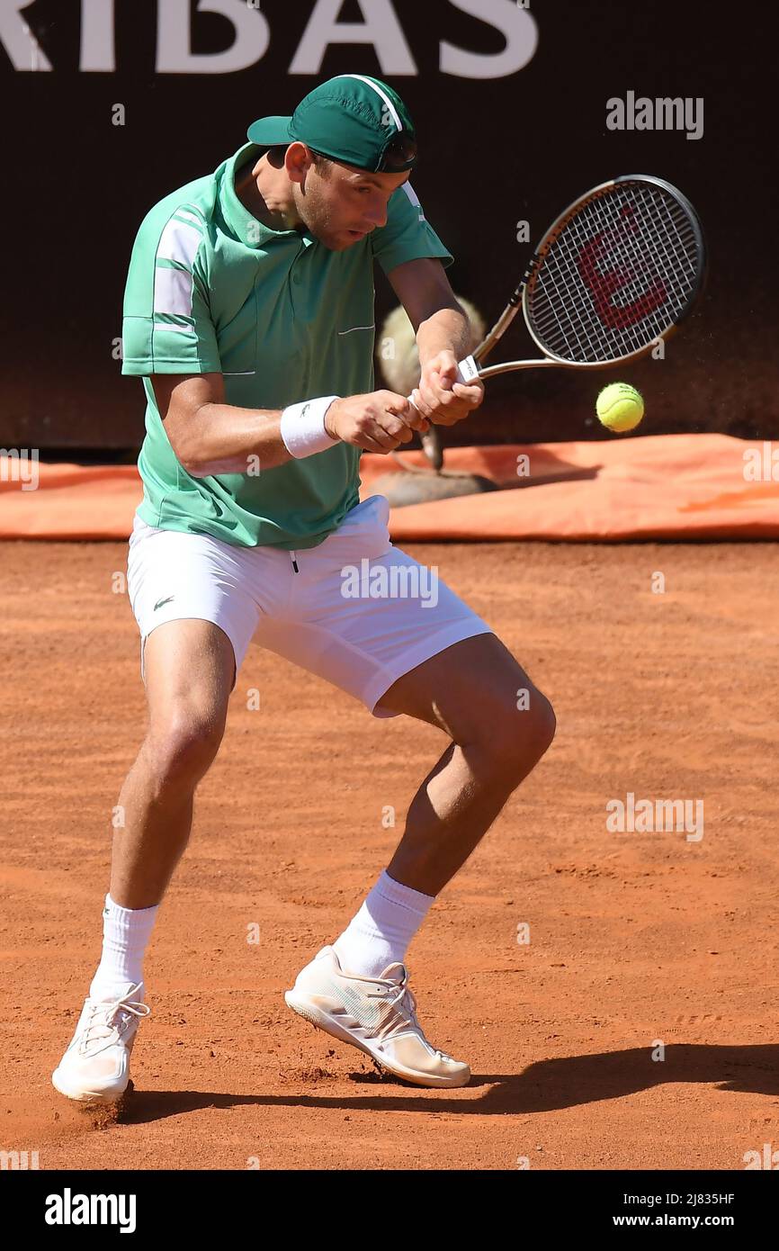 Rom, Italien: 12.. Mai 2022; ATP Rome Ital Open Tennisturnier; Filip Krajinovic Stockfoto