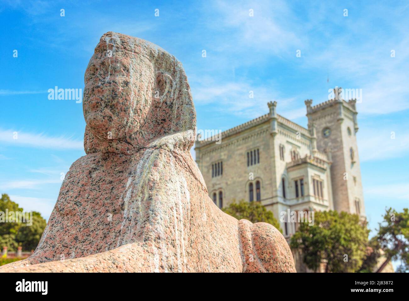 Schloss Miramare, Triest, Friaul-Julisch Venetien, Italien Stockfoto