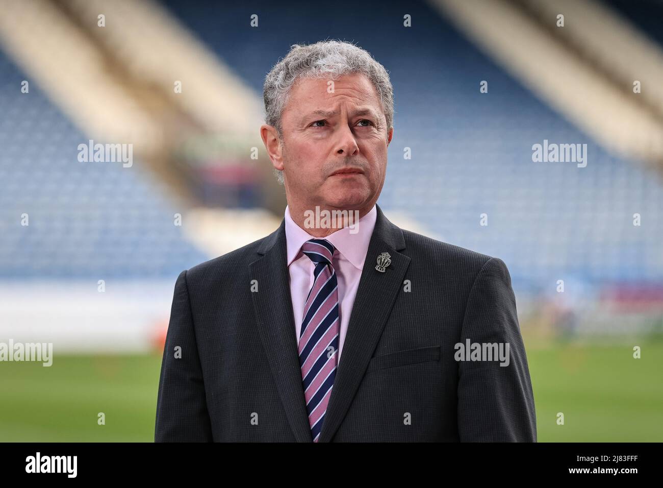 Huddersfield, Großbritannien. 12.. Mai 2022. RFL-Vorsitzender Simon Johnson ist am 5/12/2022 für das heutige Spiel in Huddersfield, Großbritannien, anwesend. (Foto von Mark Cosgrove/News Images/Sipa USA) Quelle: SIPA USA/Alamy Live News Stockfoto