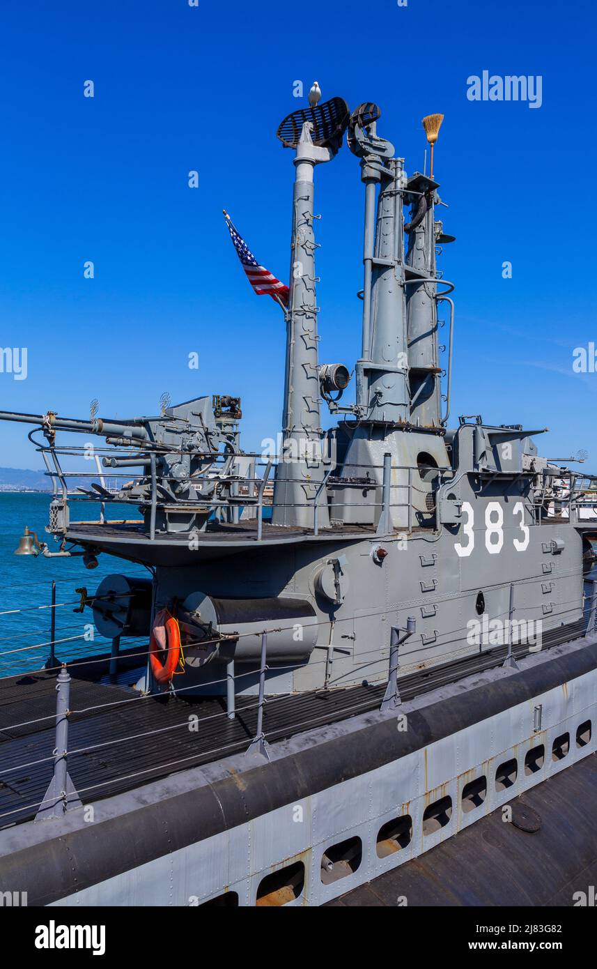 USS Submarine Pampanito, Fisherman's Wharf, San Francisco, Kalifornien, USA Stockfoto
