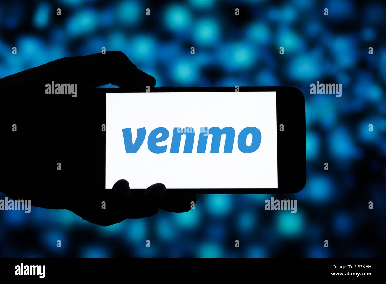 Venmo Editorial. Illustratives Foto für Nachrichten über Venmo - einen amerikanischen mobilen Zahlungsdienst Stockfoto