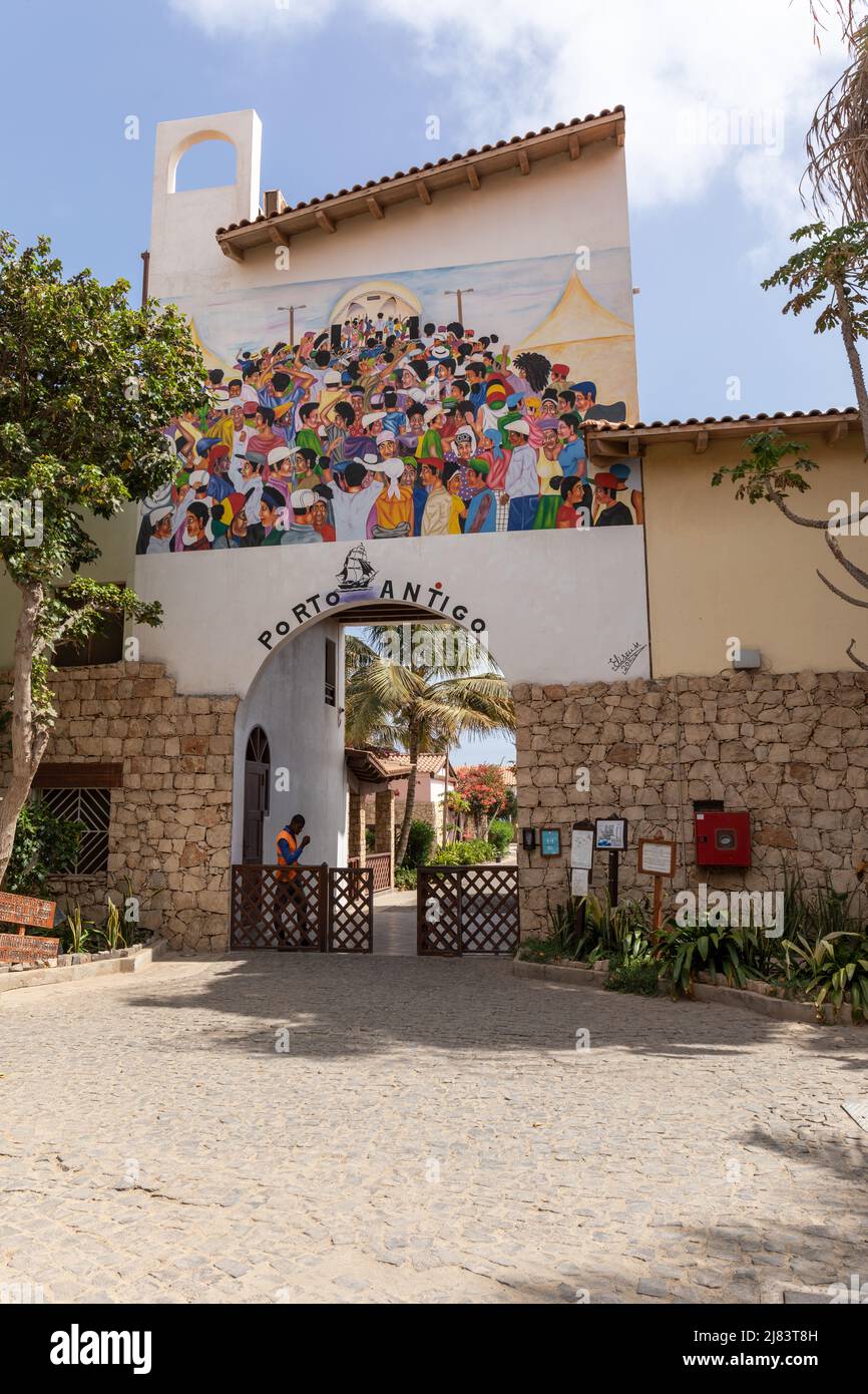 Porto Antigo Residence in Santa Maria, Sal, Kapverdische Inseln Stockfoto