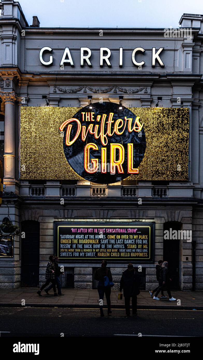 The Drifters Girl Show im Garrick Theatre, London, England, Großbritannien. Stockfoto