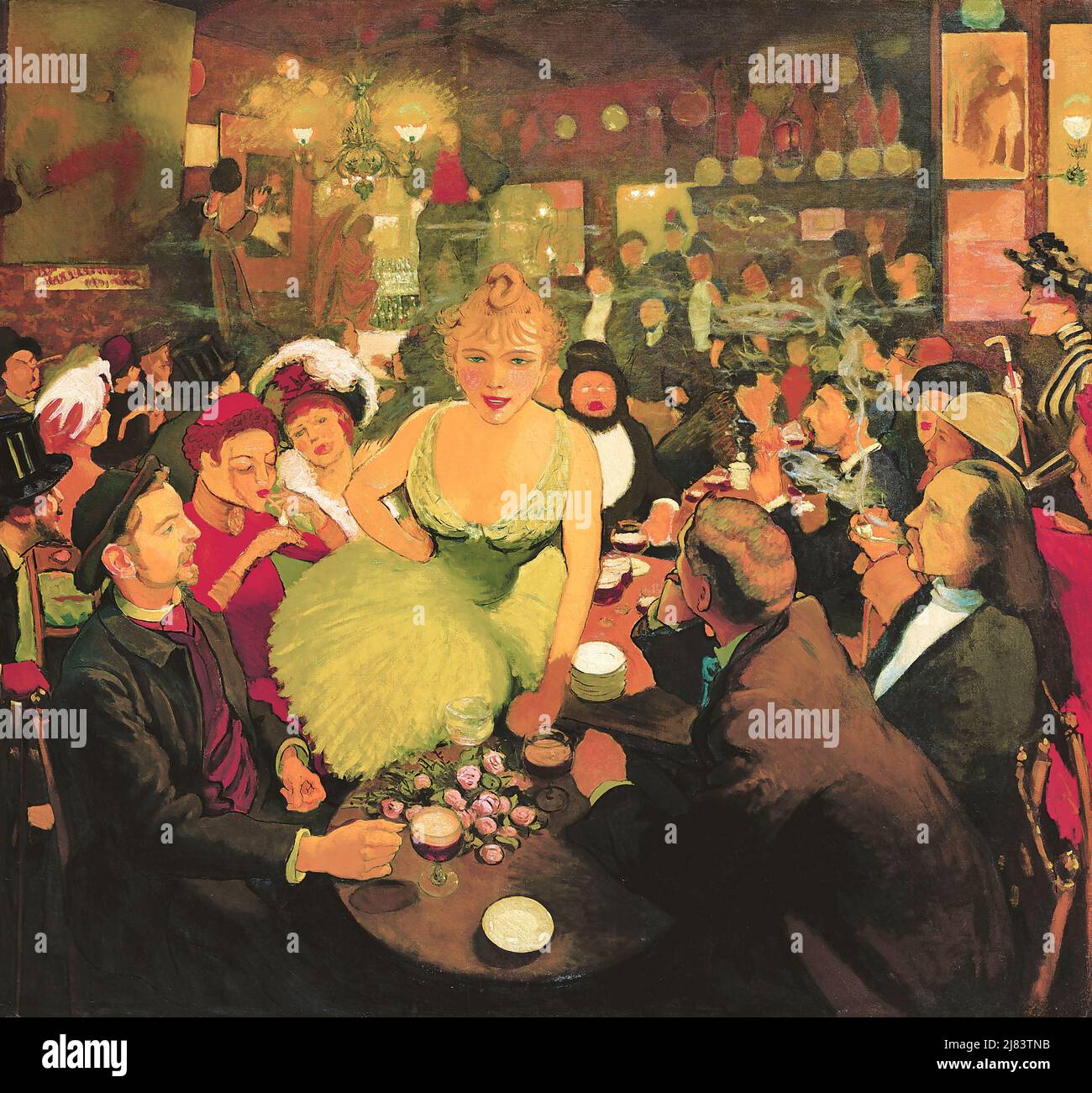 Louis Anquetin - das Innere von Bruant Le Mirliton Stockfoto