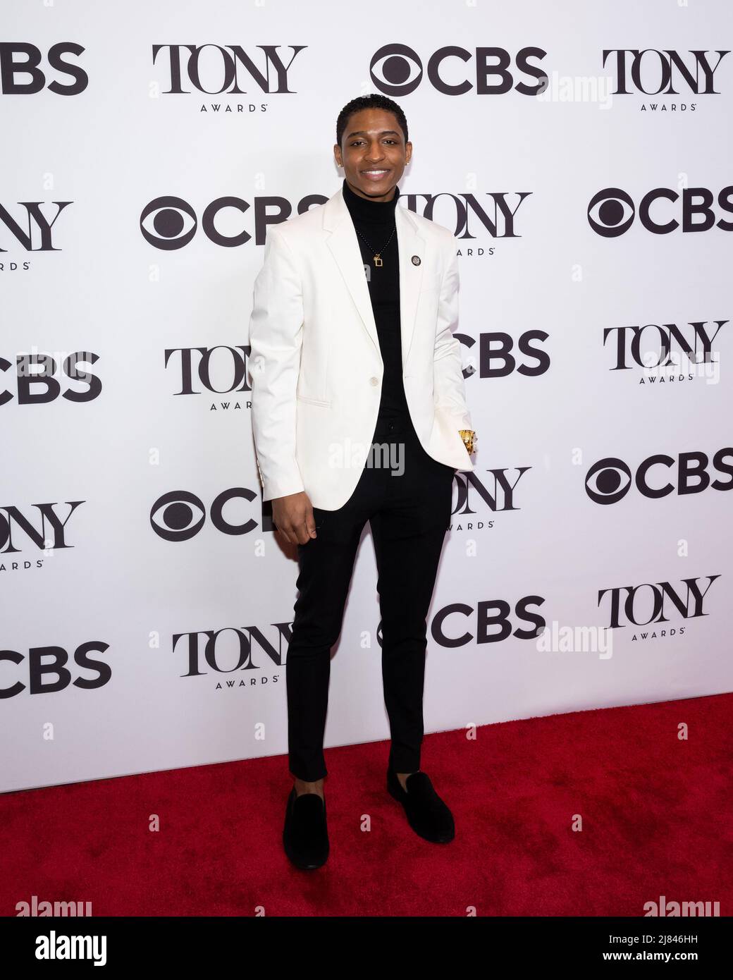 New York, Usa. 12.. Mai 2022. Myles Frost kommt am 12. Mai 75. beim jährlichen Tony Award Treffen zum nominierten Press Day im 2022 Sofitel New York in New York City an. Foto von Gabriele Holtermann/UPI Kredit: UPI/Alamy Live News Stockfoto