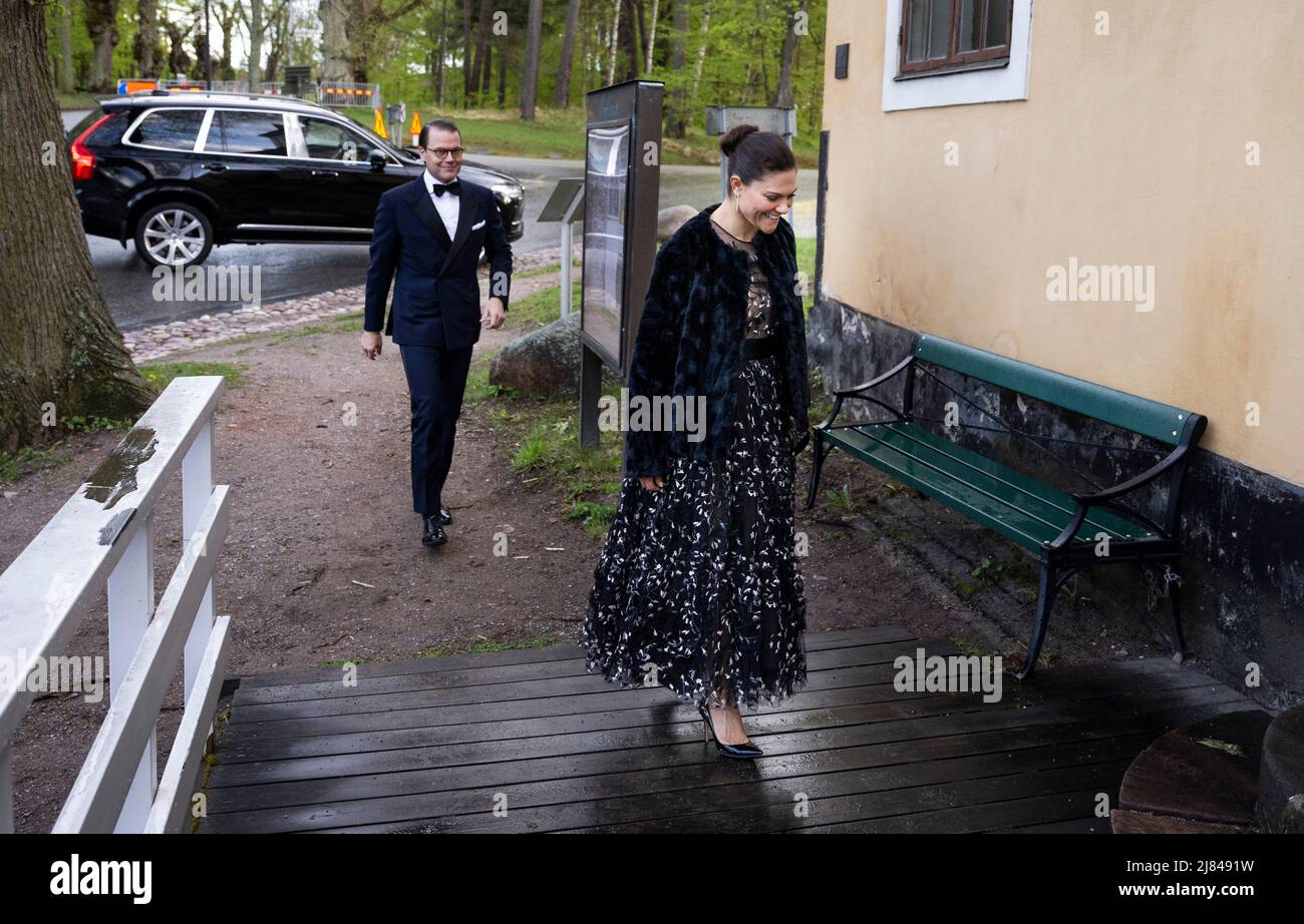 Kronprinzessin Victoria und Prinz Daniel bei der YPO (Young President's Organization) zum 35.. Jahrestag im Schloss von Fidencen im Ulriksdal Palace Park, Stockholm, Schweden 12. Mai 2022. Foto Pontus Lundahl / TT / Code 10050 Stockfoto