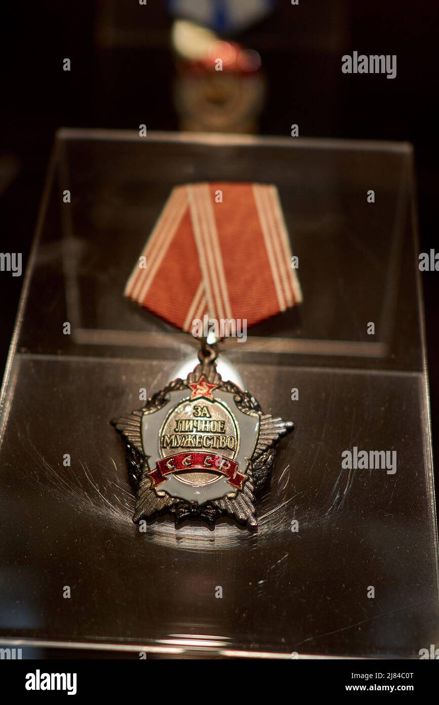 Woronesch, Russland. 12.. Mai 2022. Die sowjetische Medaille für
