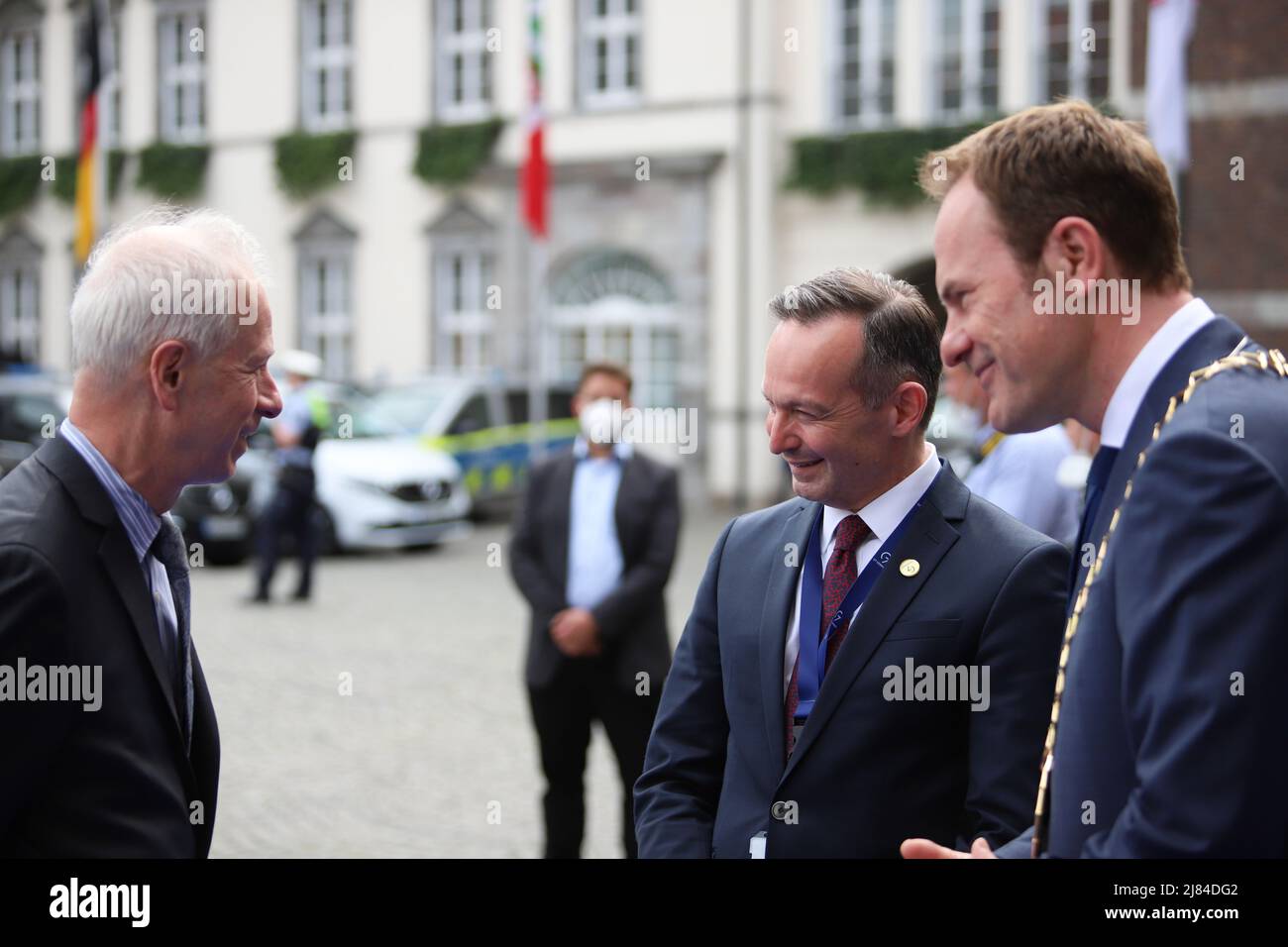 Stéphane Dion, Kanadischer Botschafter; Volker Wissing ( FDP ), Minister für Digitales und Verkehr, Deutschland; beim Treffen der G7-Digitalminister m Stockfoto