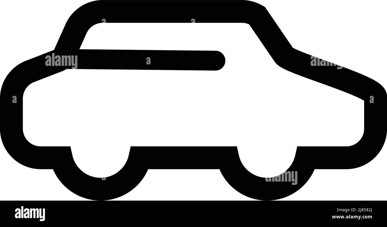 Car-Symbol. Vektor über Verkehr. Bearbeitbarer Vektor. Stock Vektor