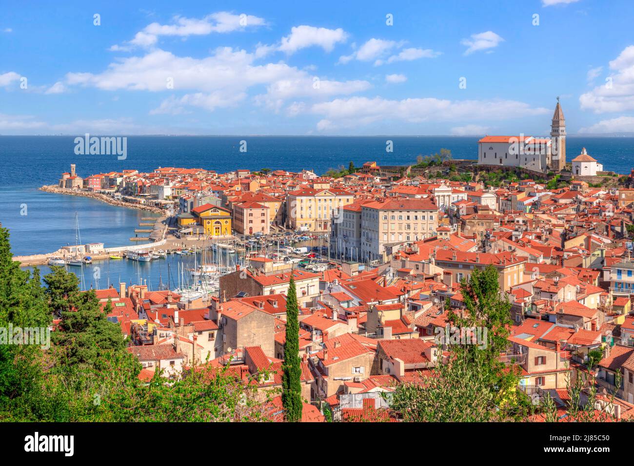 Piran, Istrien, Küstenland, Slowenien, Europa Stockfoto