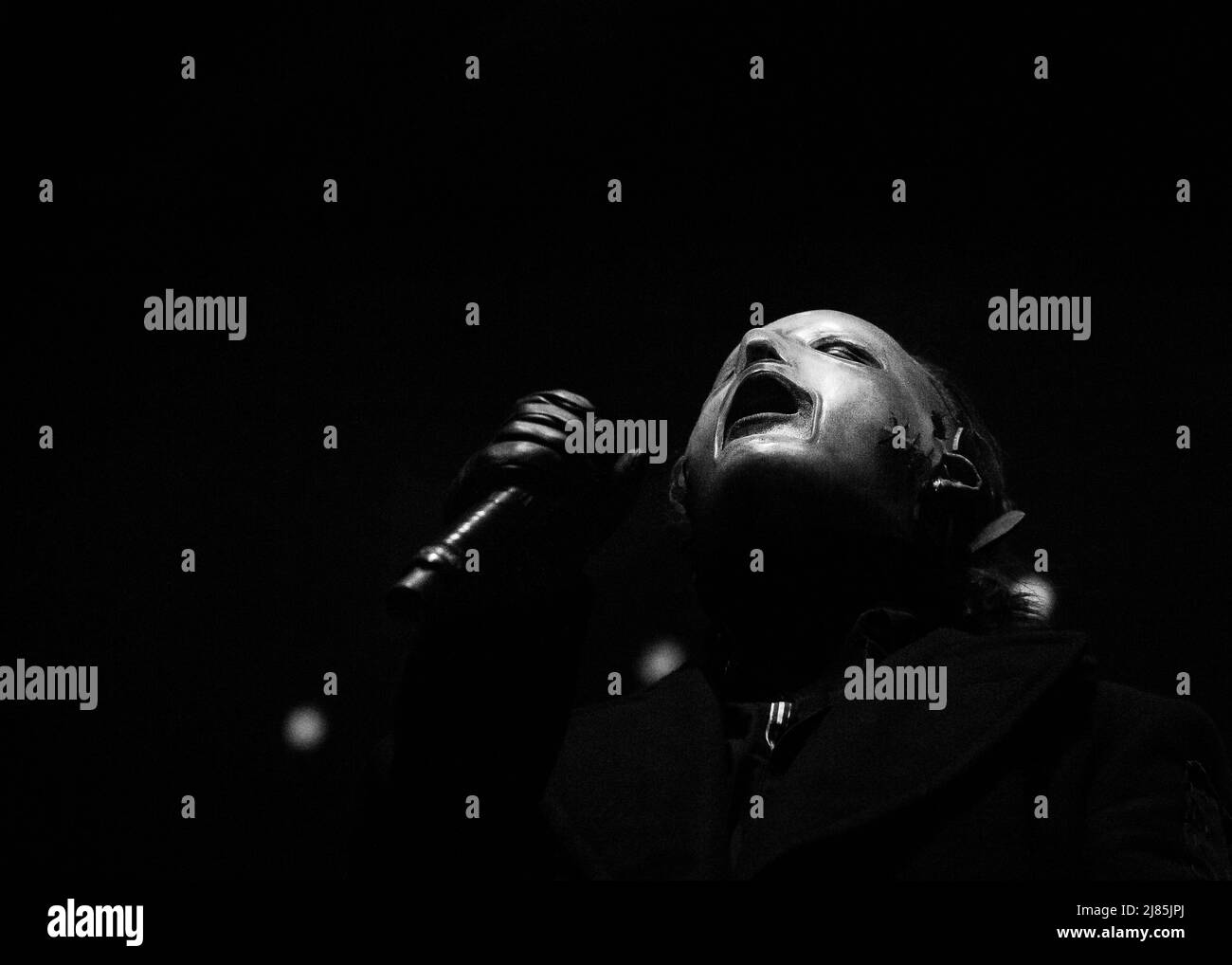 Slipknot-Frontmann Corey Taylor spielt live auf der Bühne in Oslo, Norwegen Stockfoto